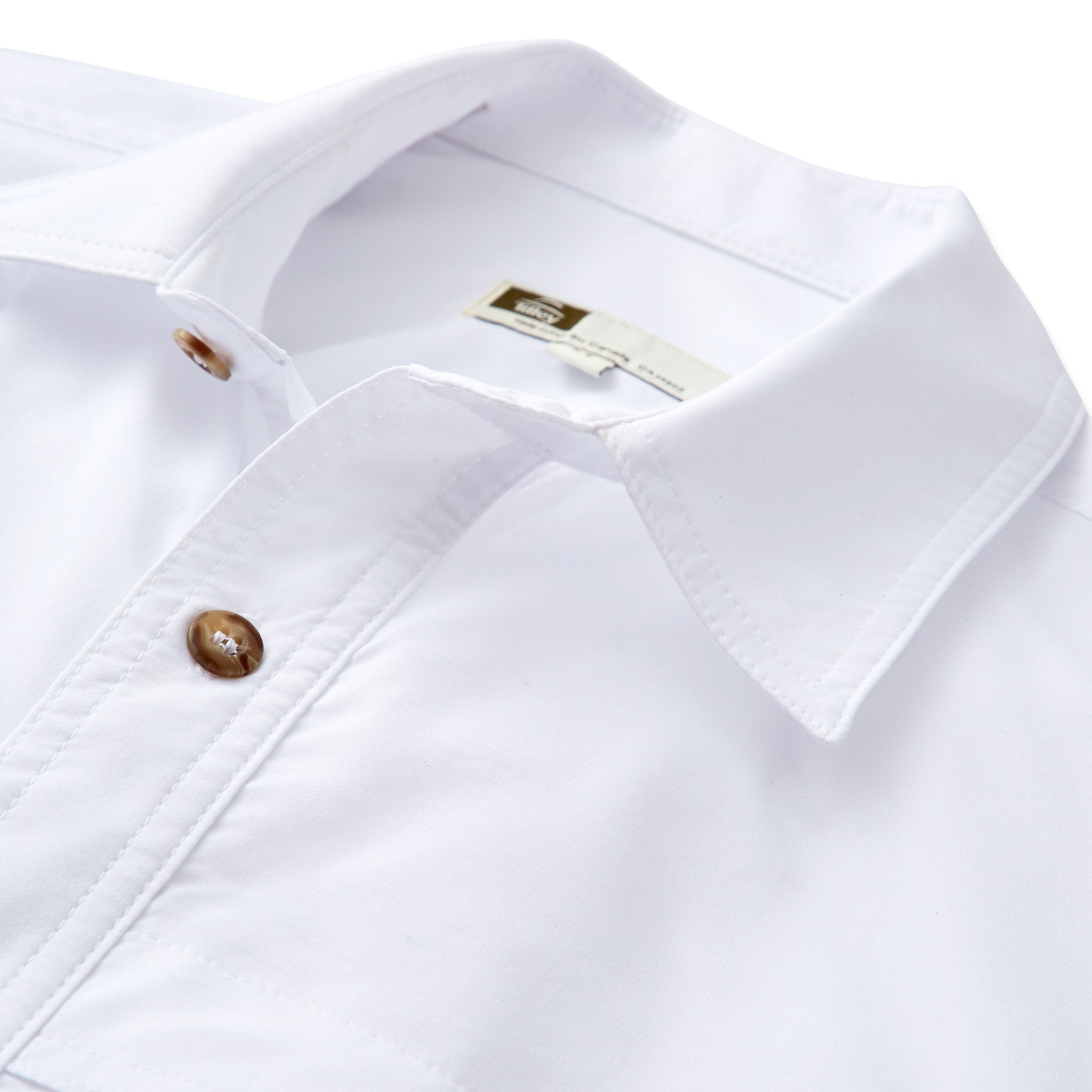 Tilley NW02 Tech AIRFLO® Shirt in White#colour_white