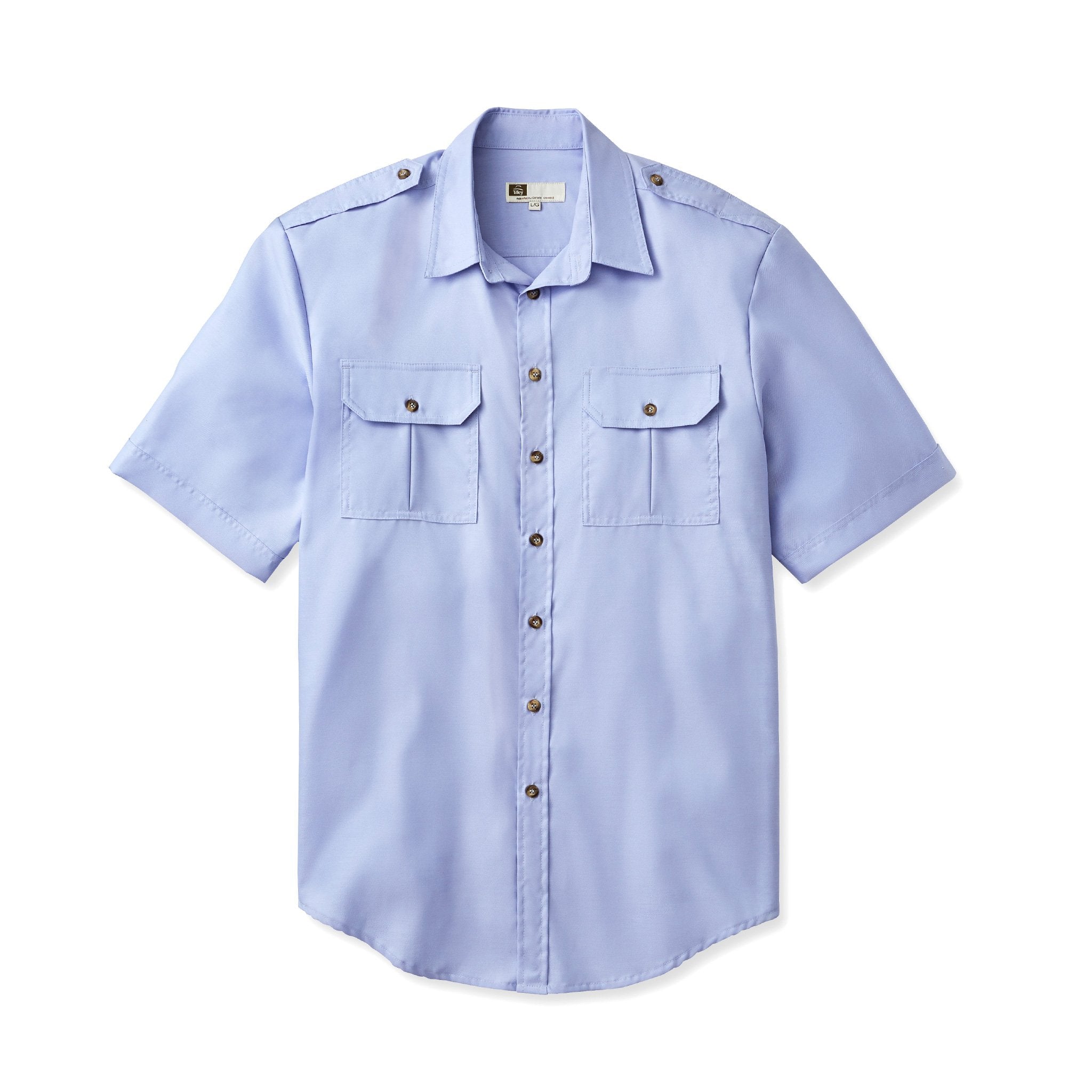 Tilley WF33 Urban Safari Bush Shirt in Blue#colour_oxford-blue